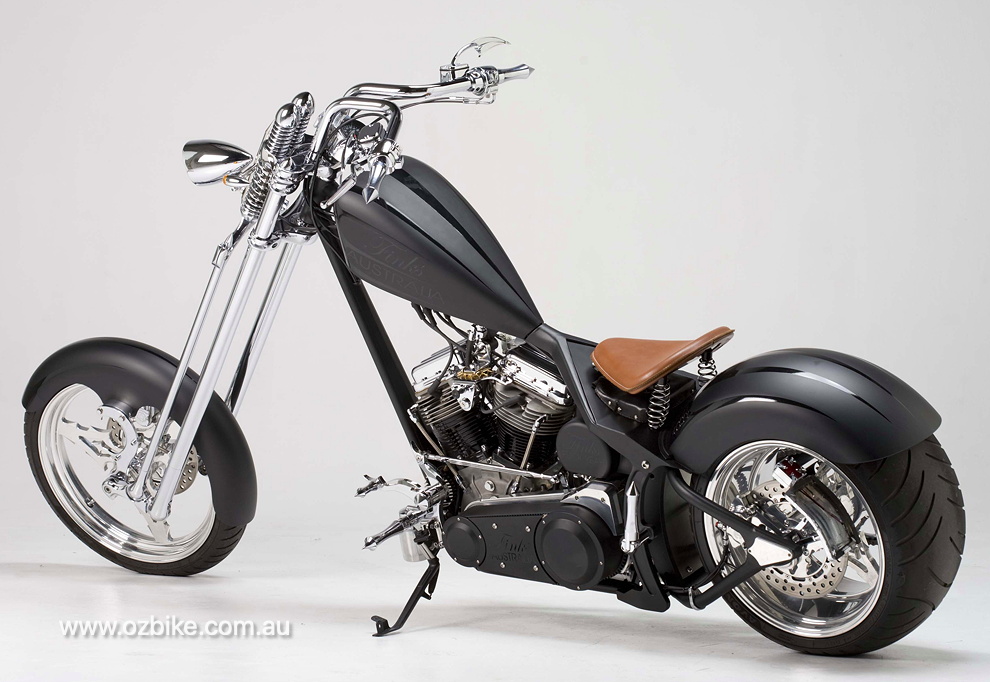 all black chopper motorcycle