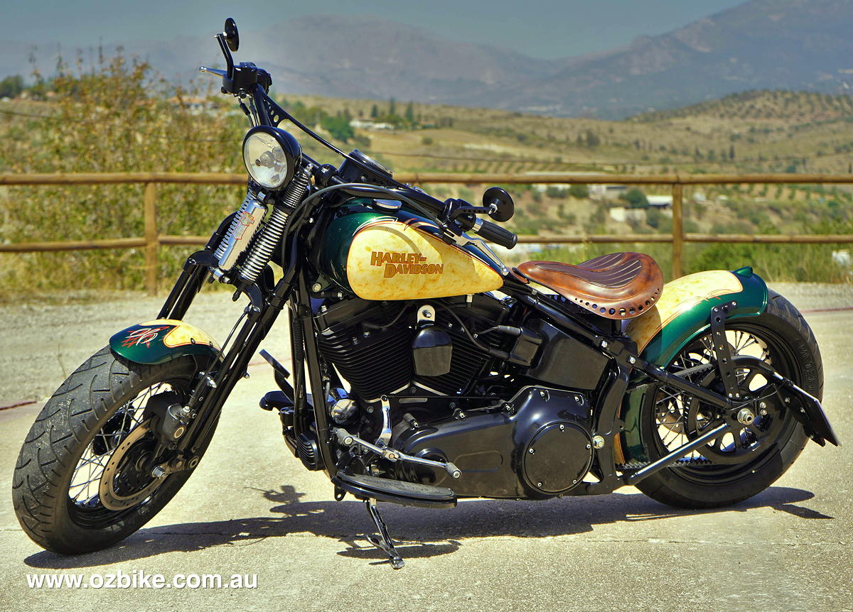 harley cross bones bobber